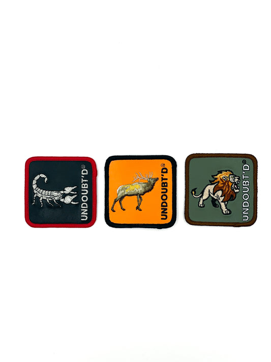 Scorpion, Elk, and Lion Patch Collection