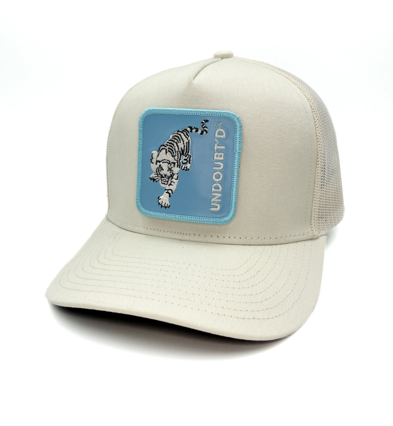 The Last Cap (Off White Hat w/ Glow In The Dark Panther, White Tiger, and Owl Patches)